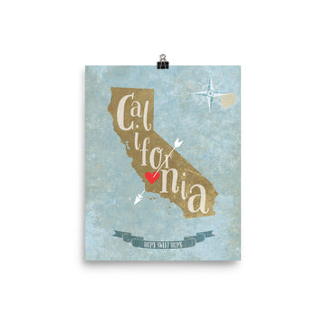 California Home Sweet Home - Poster