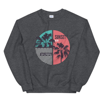 California Sunset Boulevard - Men's Crewneck Sweatshirt