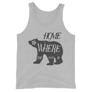 Home Is Where The Heart Is Bear - Men's Tank Top