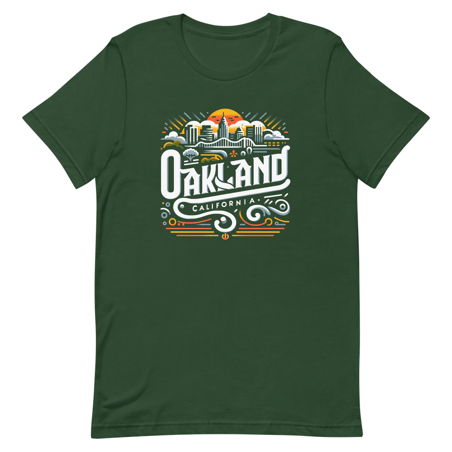 Oakland City Skyline - t-shirt