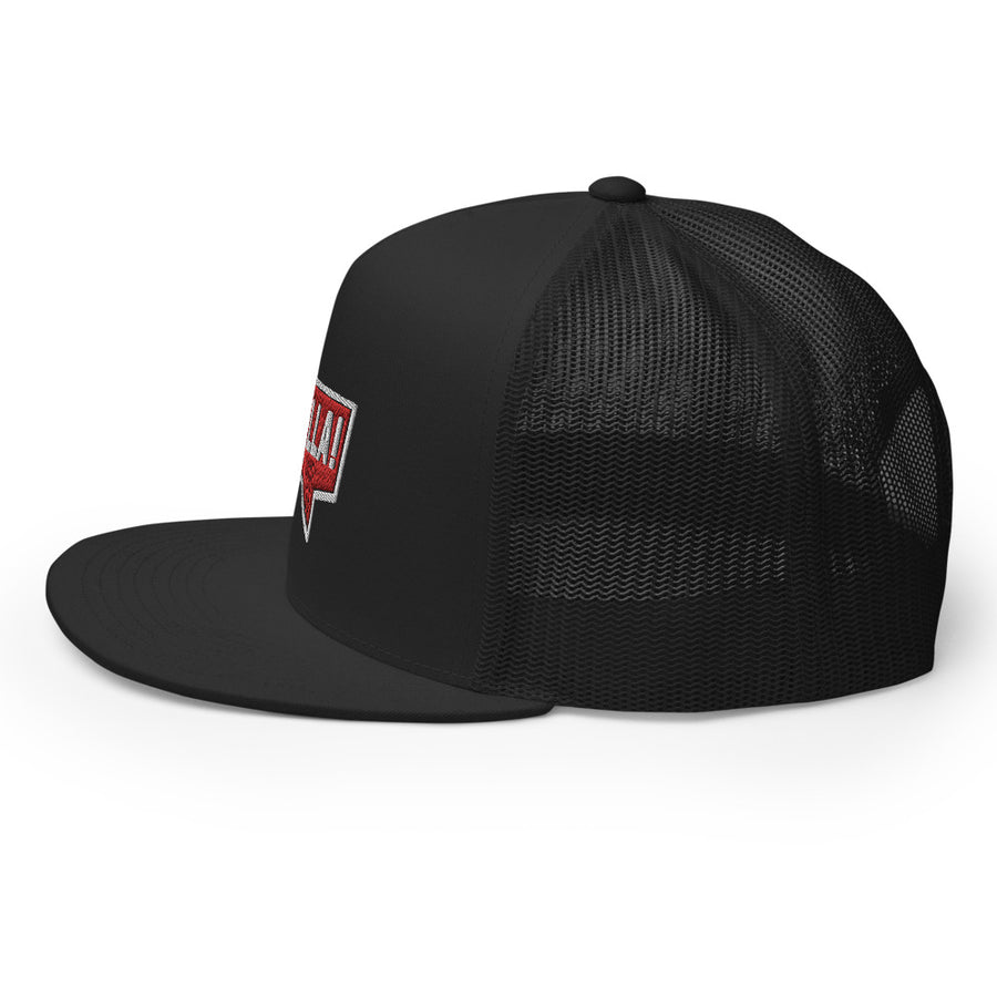 Hella White and Red - Classic Trucker Hat