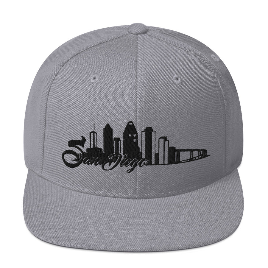 San Diego Skyline Black - Snapback Hat