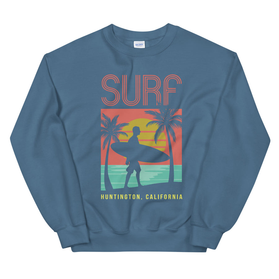 Surf Huntington - Men's Crewneck Sweatshirt