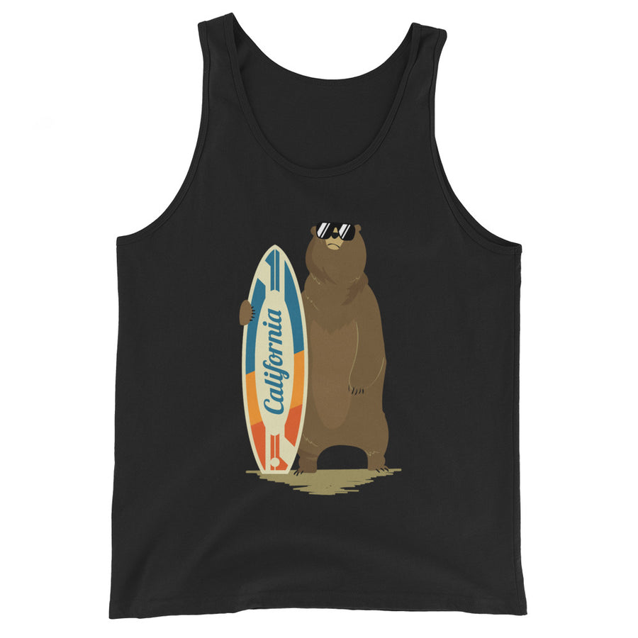 California Surfer Bear - Men's Tank Top