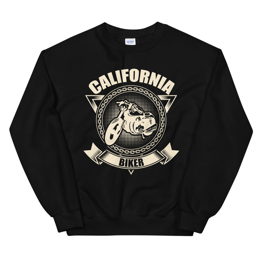 California Biker Motorcycle - Men's Crewneck Sweatshirt