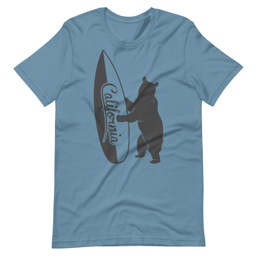 Bear With California Surfboard - Men's T-shirt