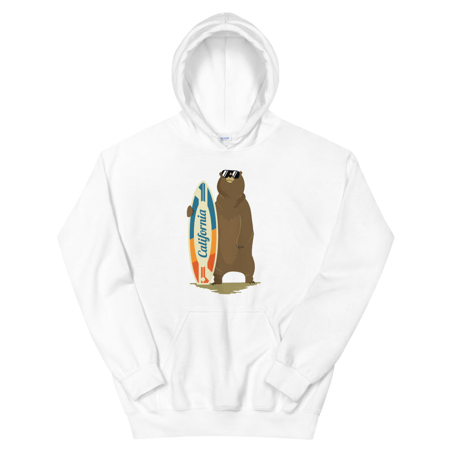 California Surfer Bear - Women's Hoodie