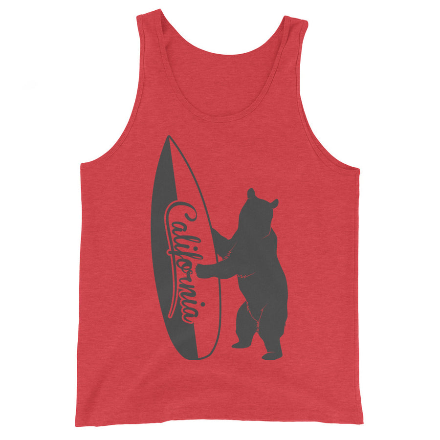 Bear With California Surfboard - Men's Tank Top