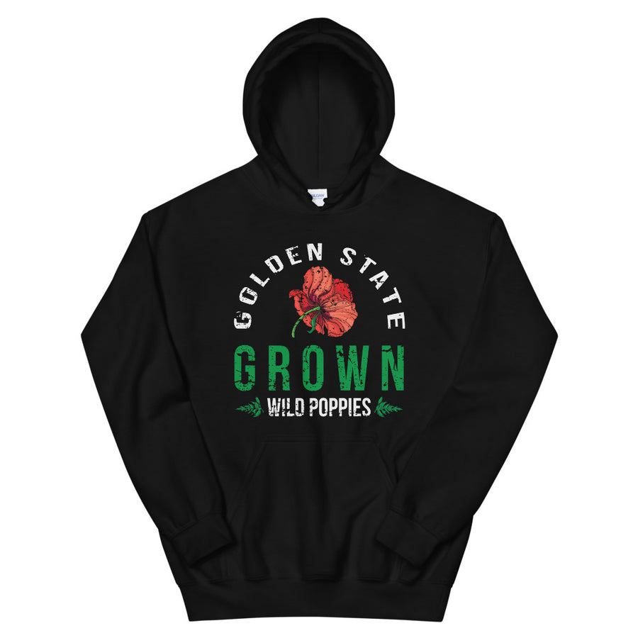 Golden State Grown Wild Poppies  - Women's Hoodie