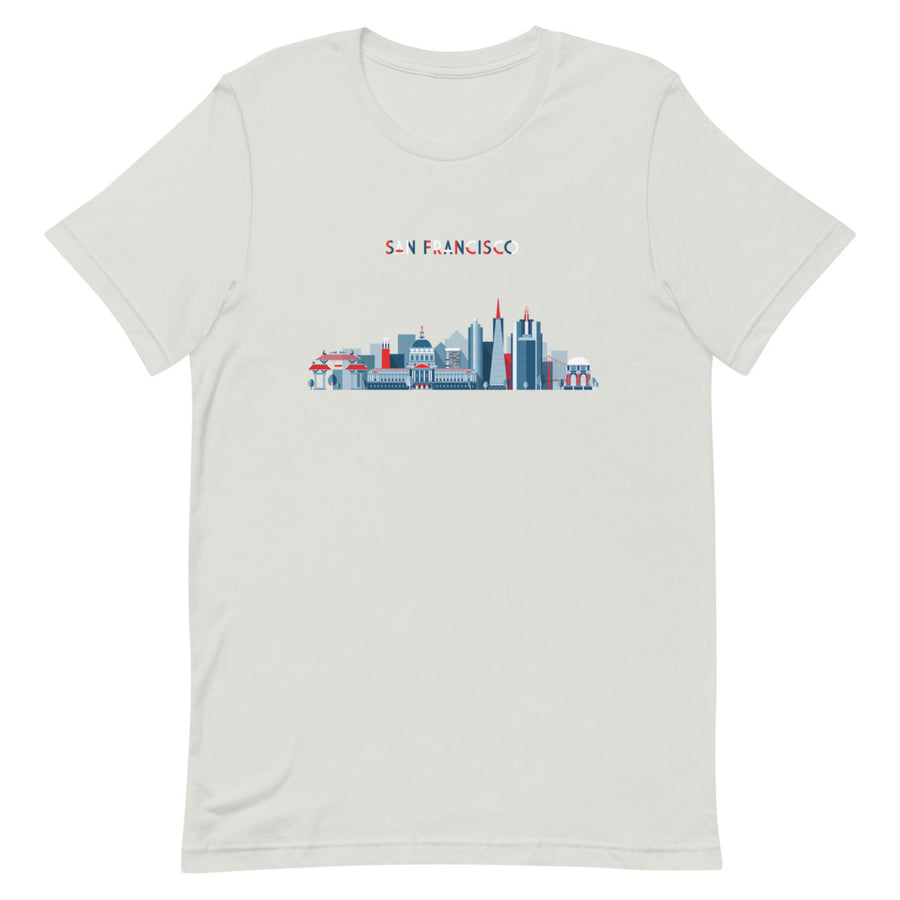 San Francisco In Red White Blue - Women's T-Shirt