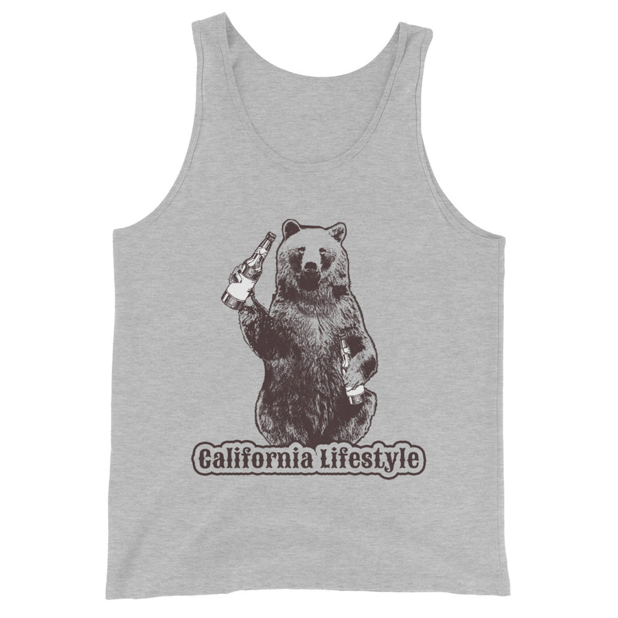 California Lifestyle Beer Bear - Men's Tank Top