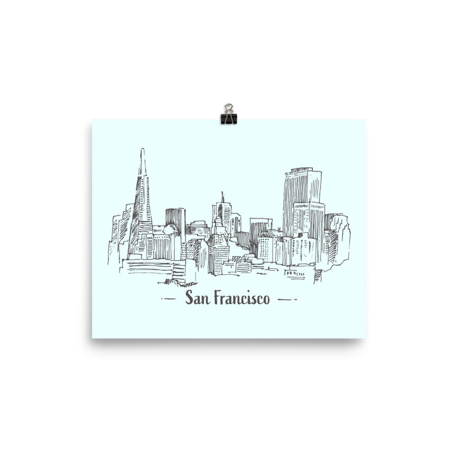 Hand Drawn San Francisco - Poster