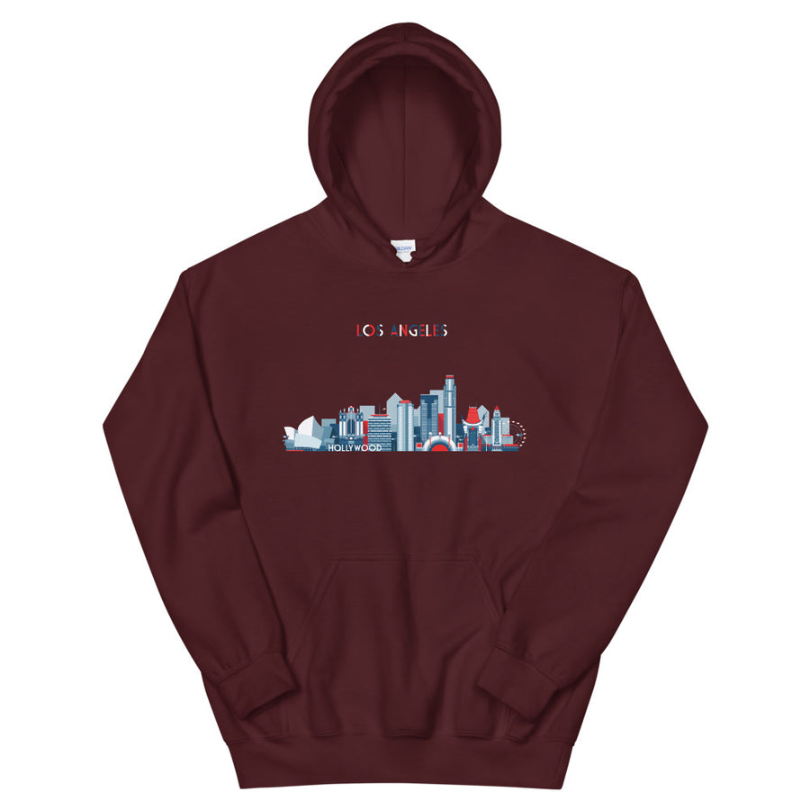 Los Angeles In Red White Blue - Women's Hoodie