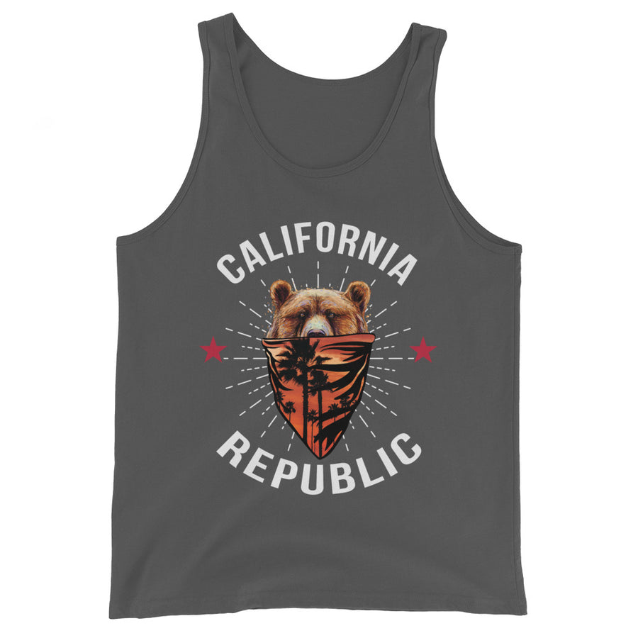 California Republic Bear Bandana - Men's Tank Top