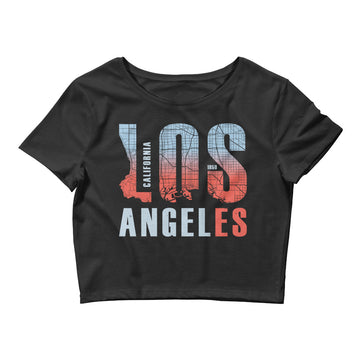 Los Angeles Map Style - Women’s Crop Top
