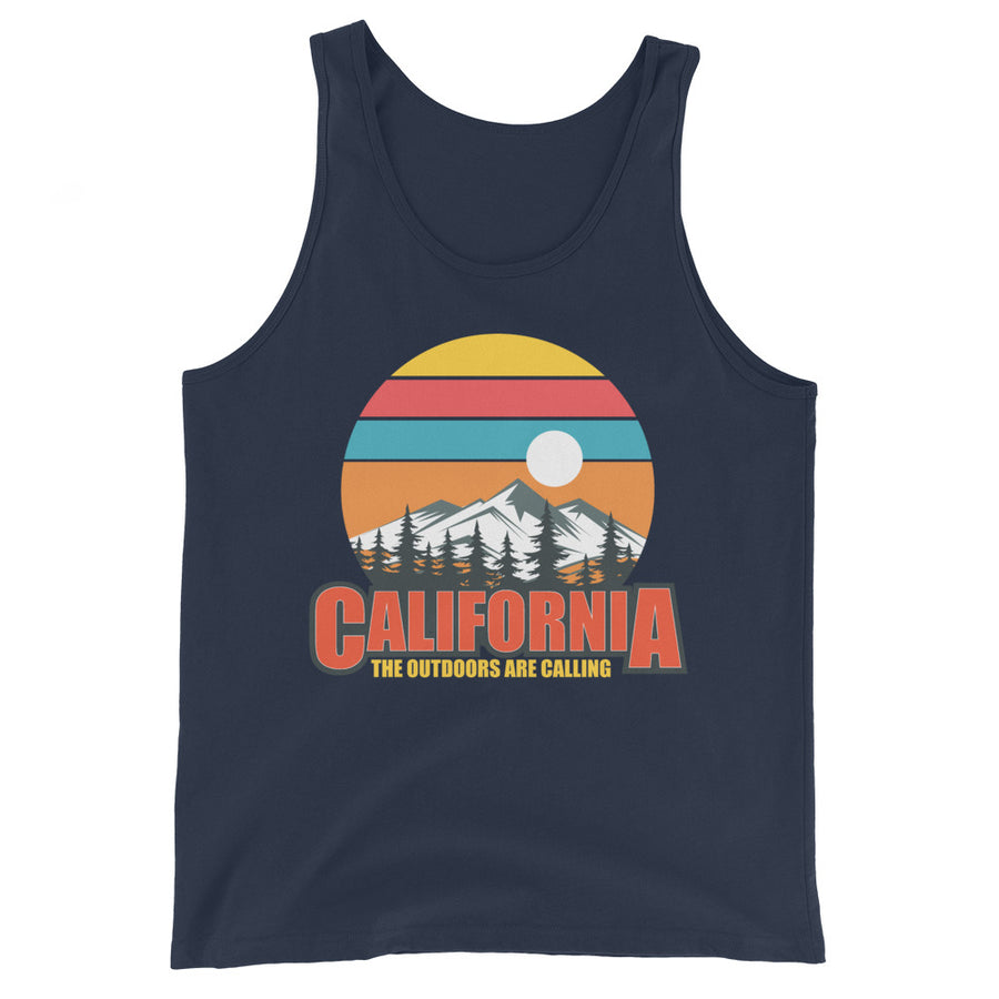 California The Outdoors Are Calling - Men's Tank Top