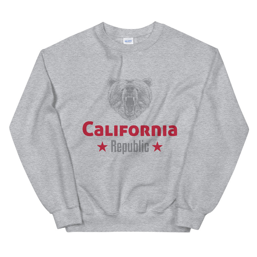 California Grizzly Bear - Men's Crewneck Sweatshirt