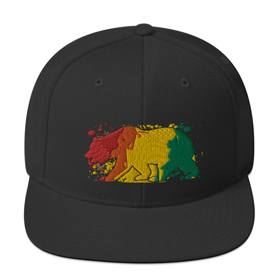 California Rasta Bear - Snapback Hat