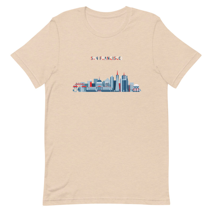 San Francisco In Red White Blue - Women's T-Shirt