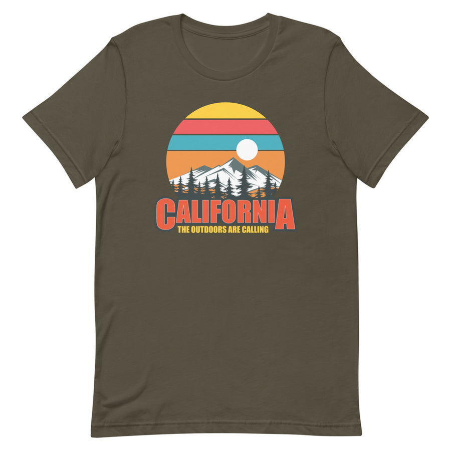 California The Outdoors Are Calling - Men's T-Shirt