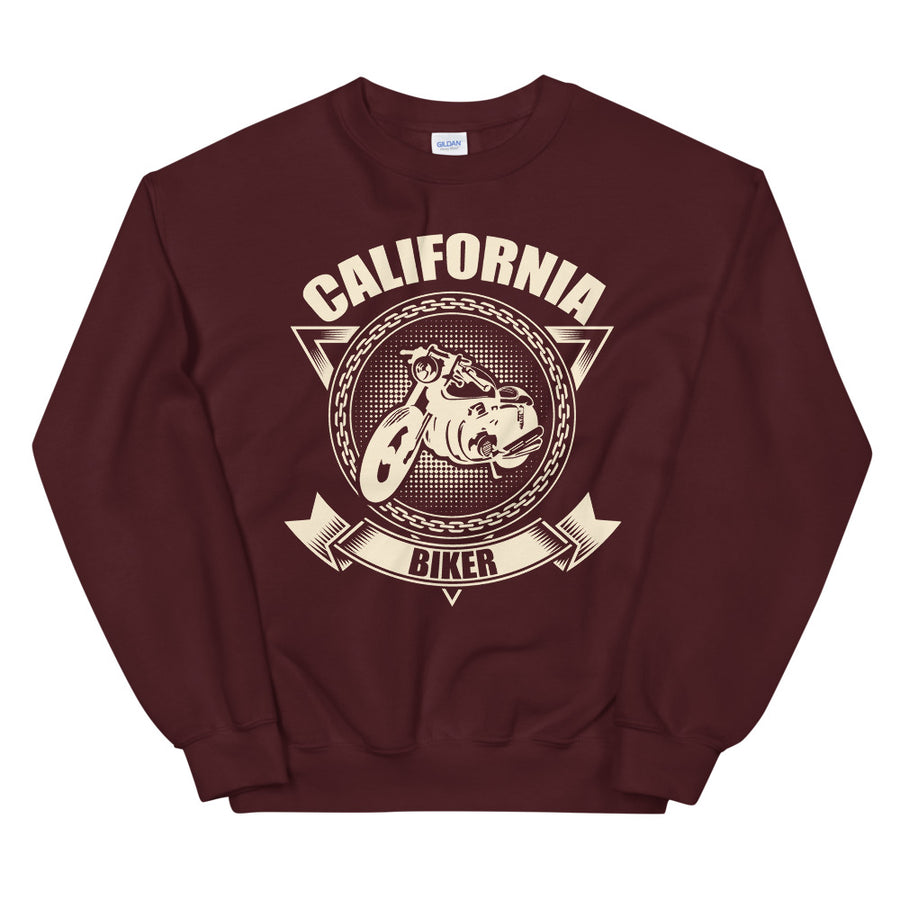 California Biker Motorcycle - Women's Crewneck Sweatshirt