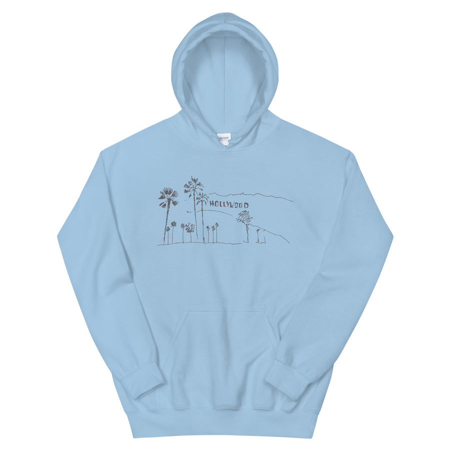 Hand Drawn Hollywood Sign - Women's Hoodies