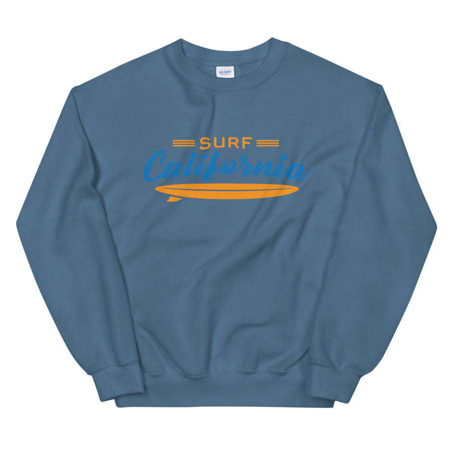 Surf California - Men's Crewneck Sweatshirt