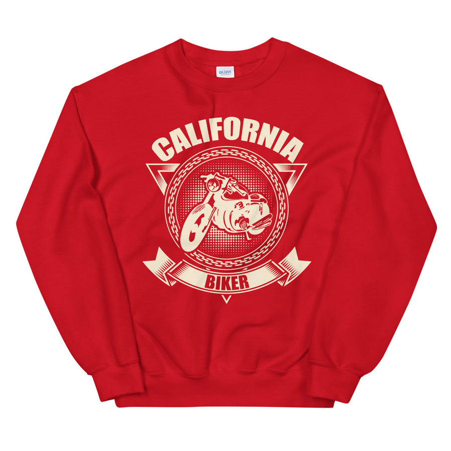 California Biker Motorcycle - Women's Crewneck Sweatshirt