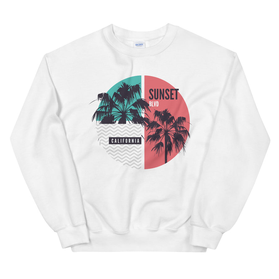 California Sunset Boulevard - Women's Crewneck Sweatshirt