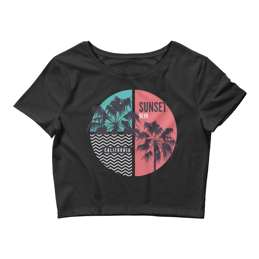 California Sunset Boulevard - Women’s Crop Top