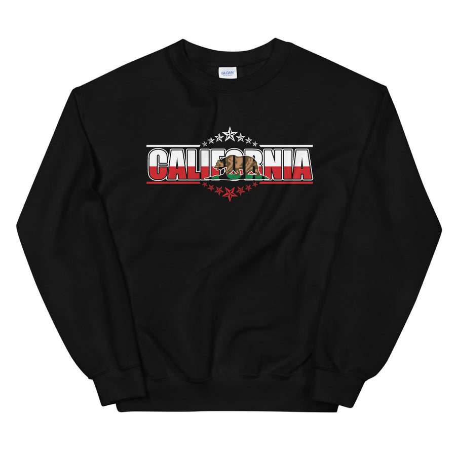 Patriotic Californian - Men's Crewneck Sweatshirt