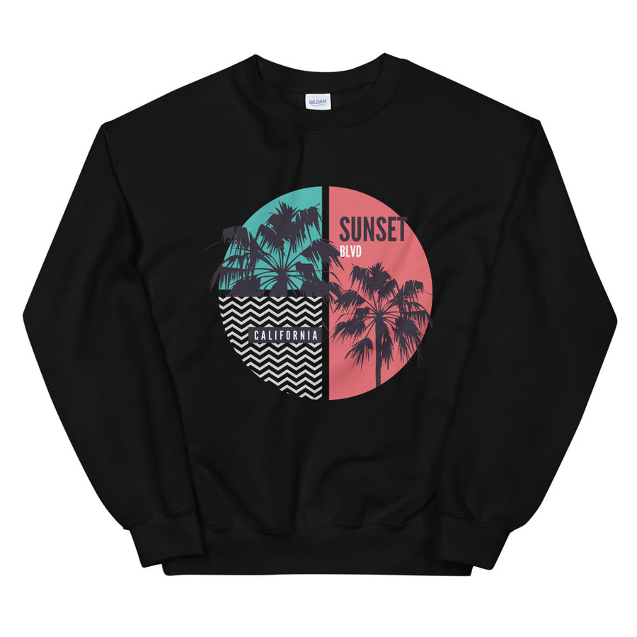 California Sunset Boulevard - Men's Crewneck Sweatshirt