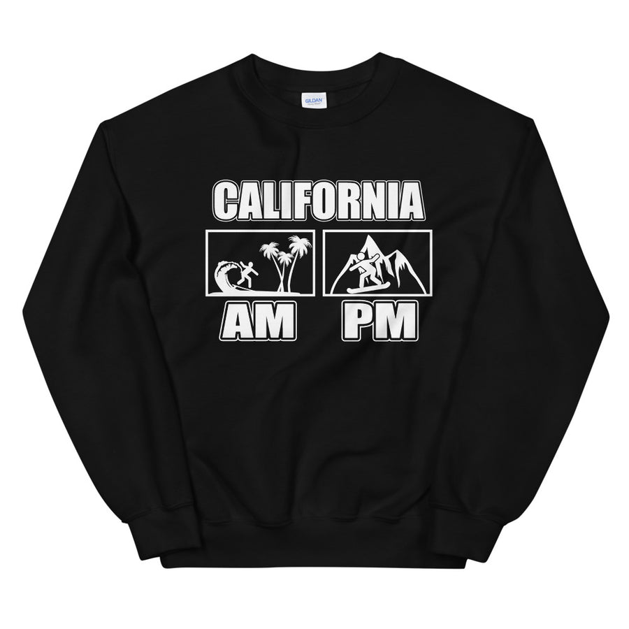 California Double Surf Snow - Men's Crewneck Sweatshirt