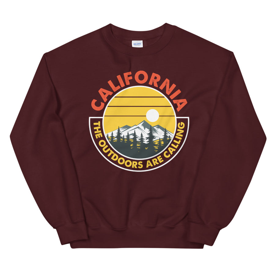 California Outdoor Mountain Sunset - Women's Crewneck Sweatshirt