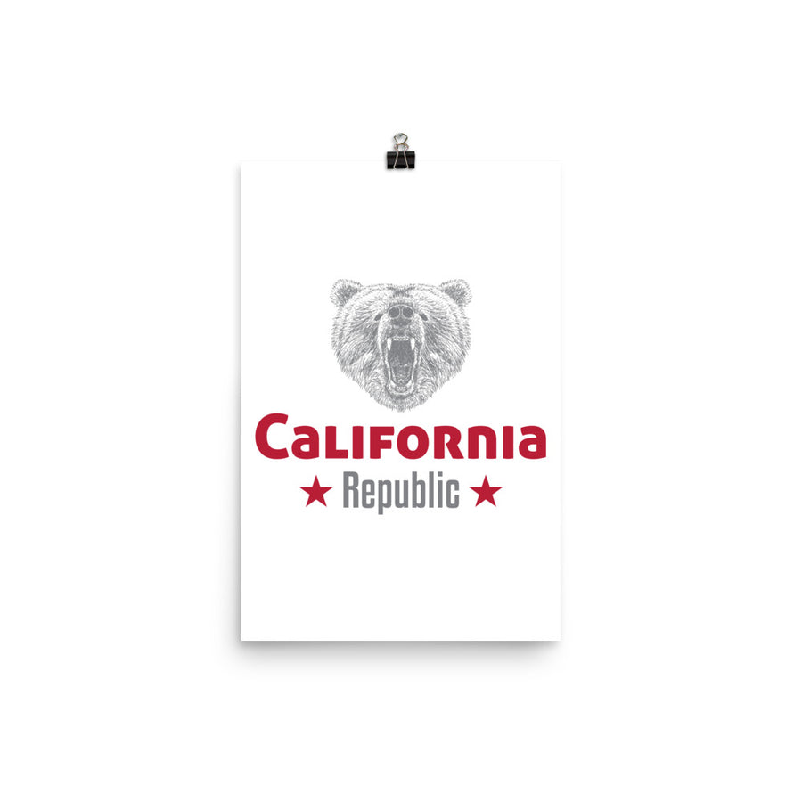 California Grizzly Bear - Poster