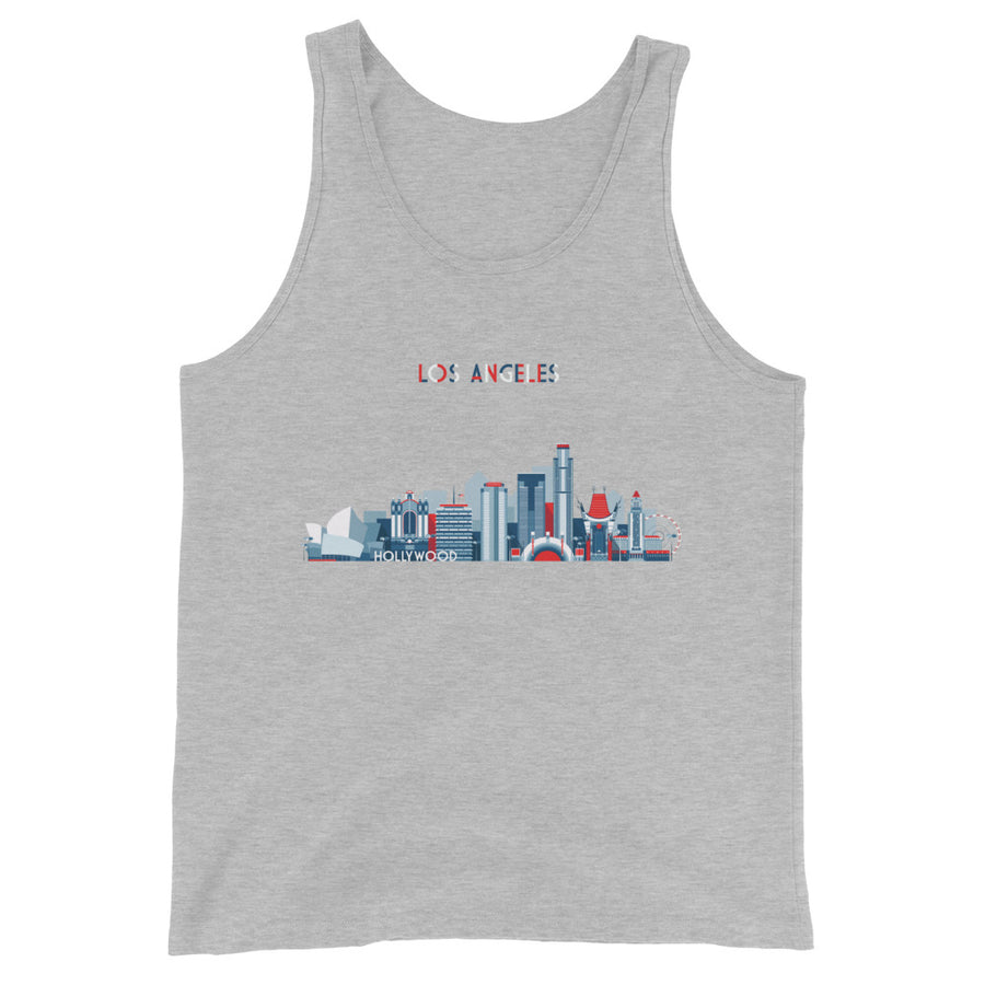 Los Angeles In Red White Blue - Men's Tank Top