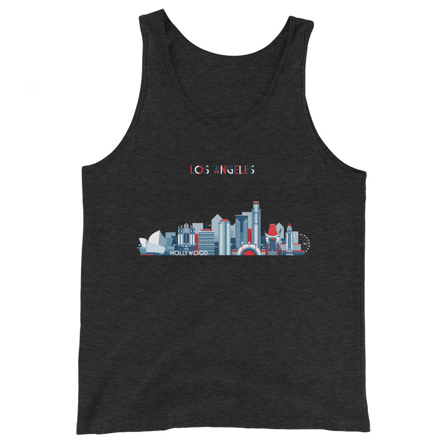 Los Angeles In Red White Blue - Men's Tank Top