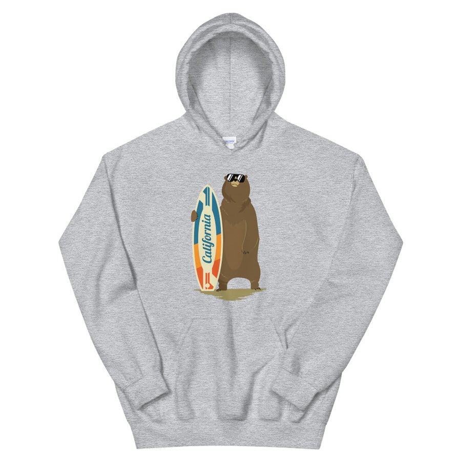 California Surfer Bear - Women's Hoodie