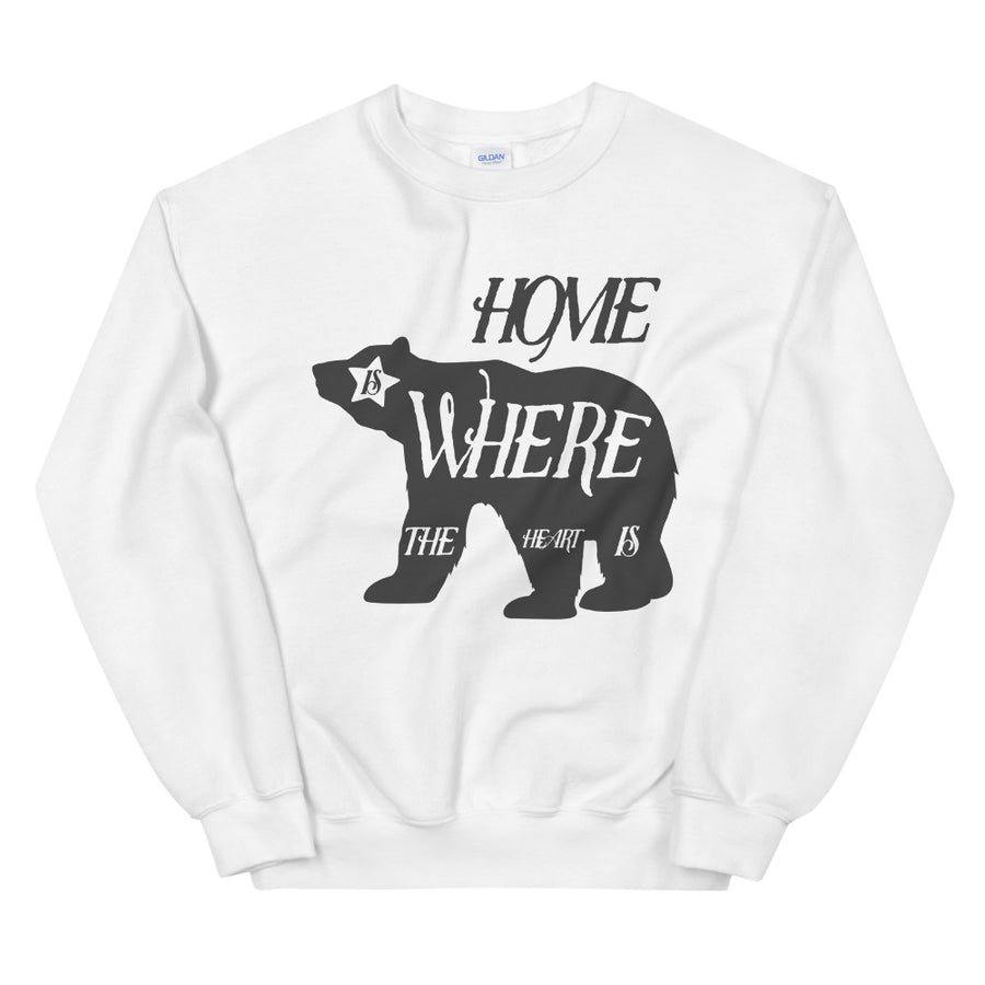 Home Is Where The Heart Is Bear - Men's Crewneck Sweatshirt