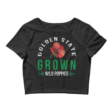 Golden State Grown Wild Poppies - Women’s Crop Top
