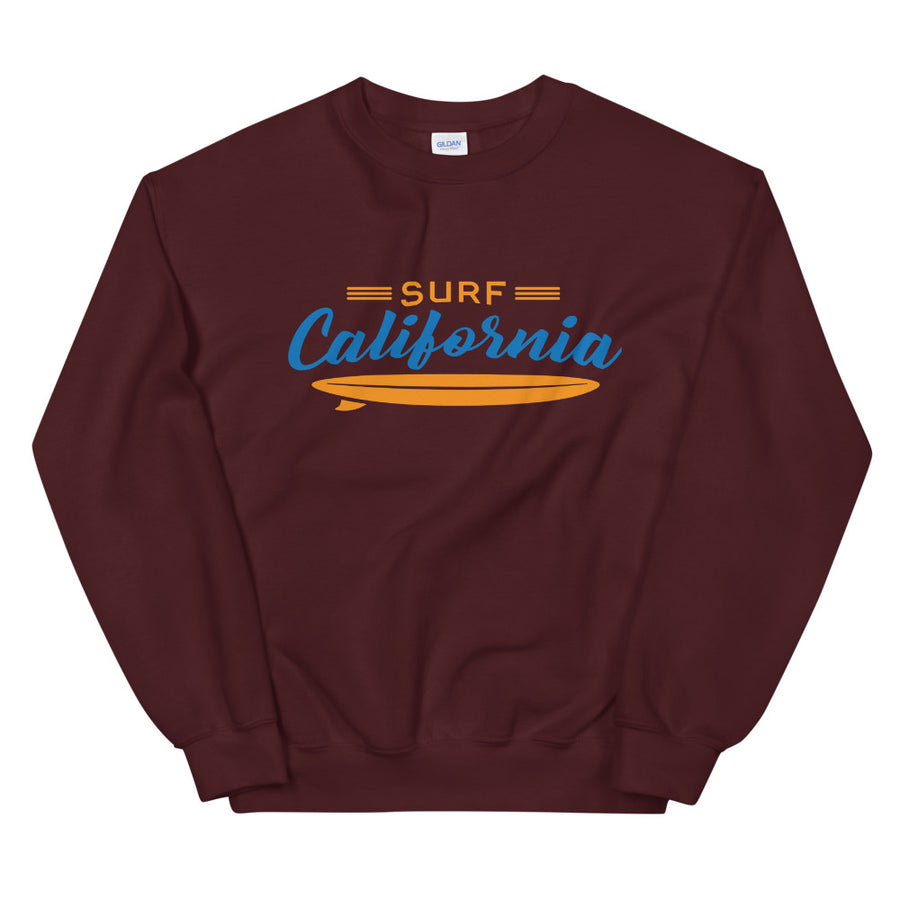 Surf California - Women's Crewneck Sweatshirt