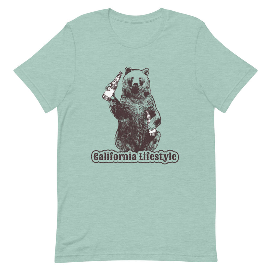 California Lifestyle Beer Bear -Men's T-Shirt