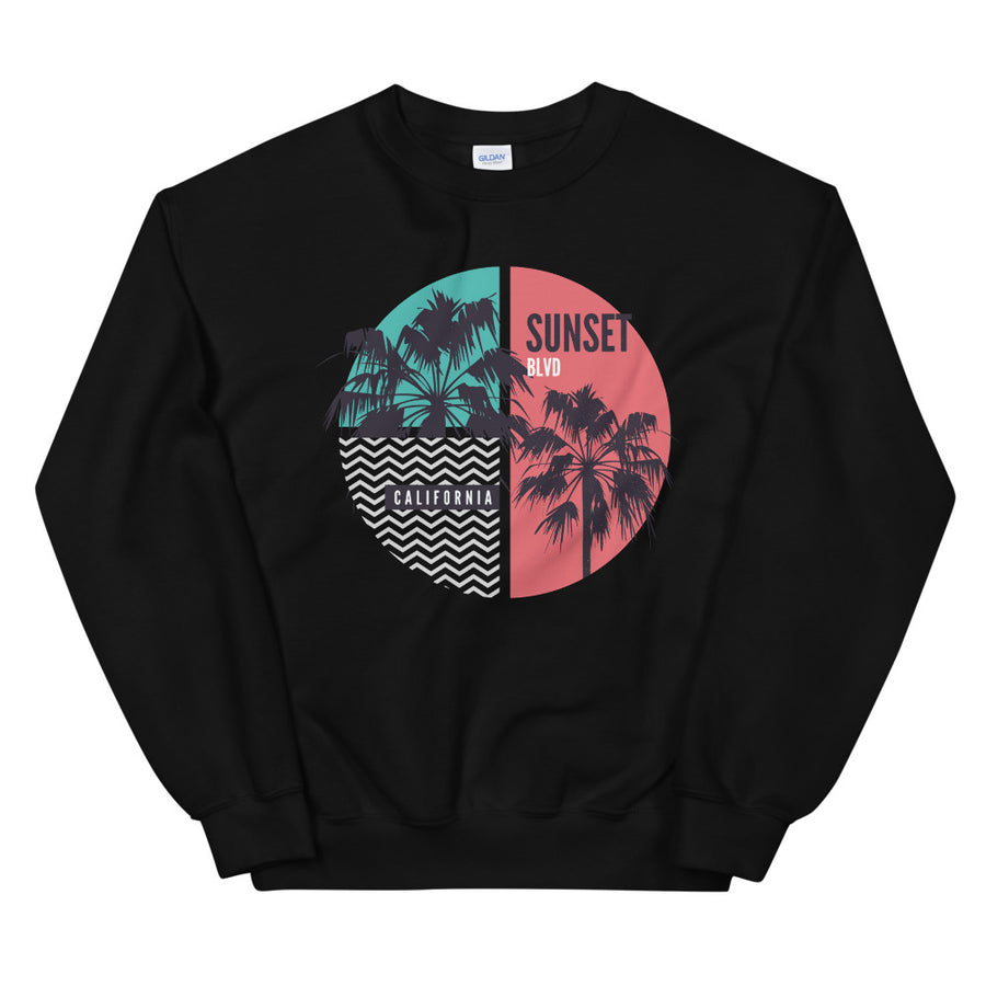 California Sunset Boulevard - Women's Crewneck Sweatshirt