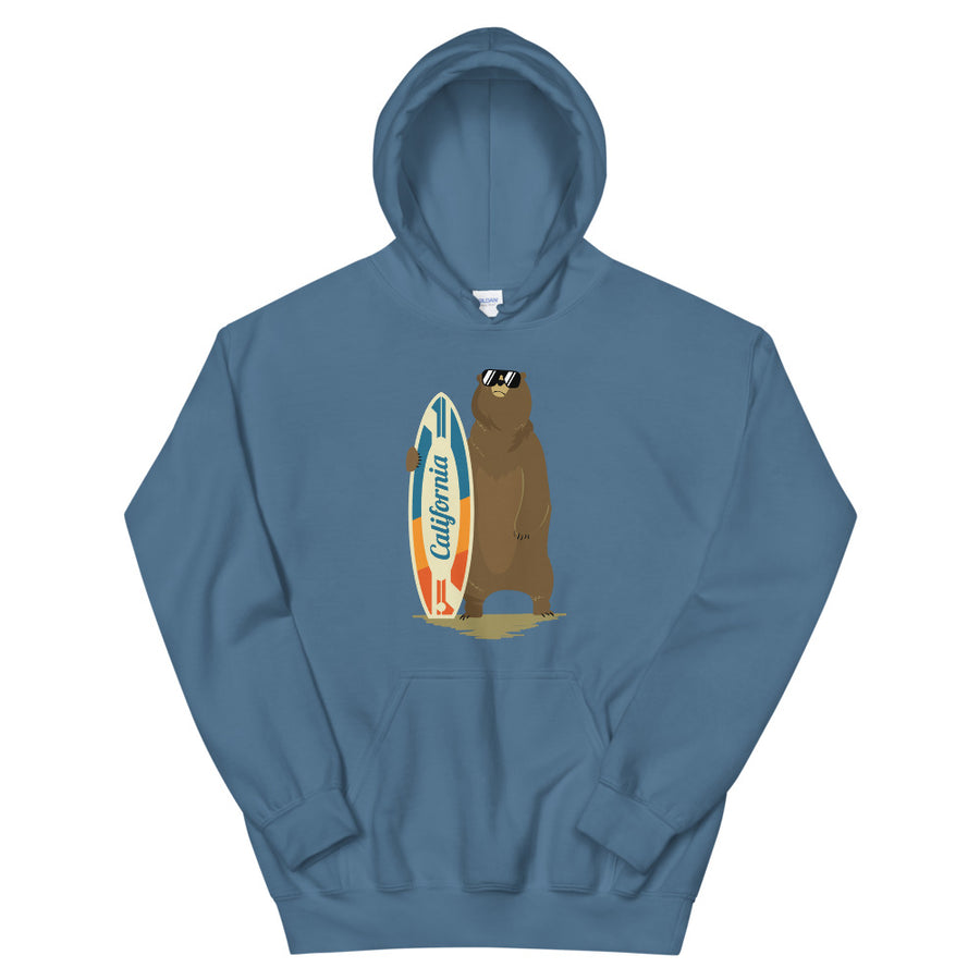 California Surfer Bear - Women's Hoodie