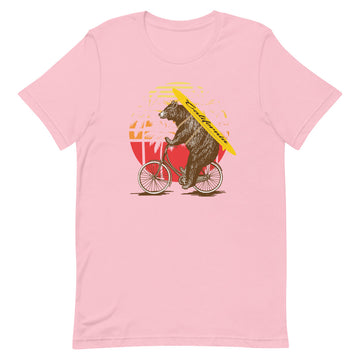 California Surfer Bear On Bike - Women's T-Shirt