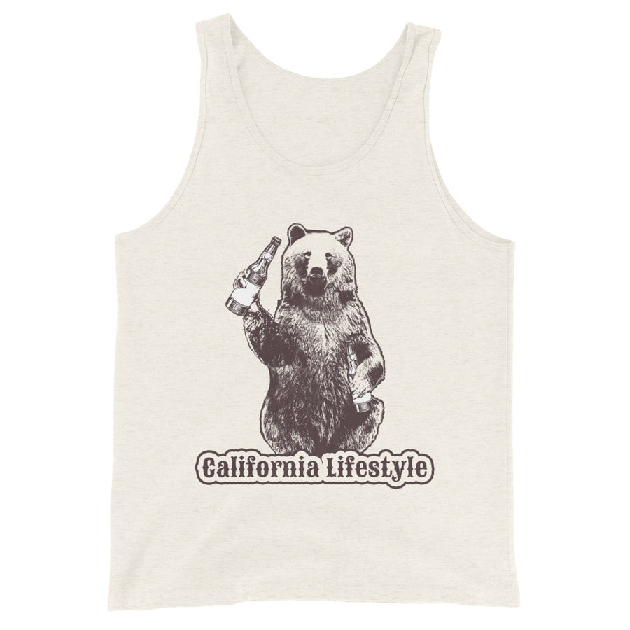 California Lifestyle Beer Bear - Men's Tank Top