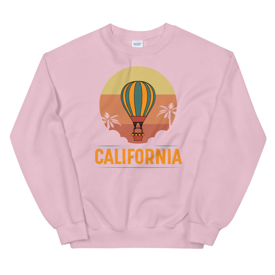 Vintage California Hot Air Balloon - Women's Crewneck Sweatshirt