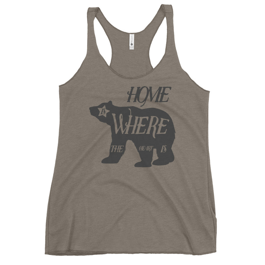 Home Is Where The Heart Is Bear - Women's Tank Top