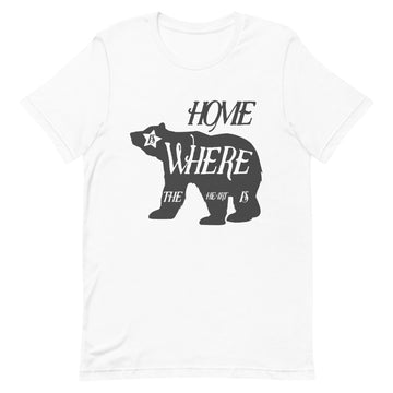 Home Is Where The Heart Is Bear - Men's T-shirt