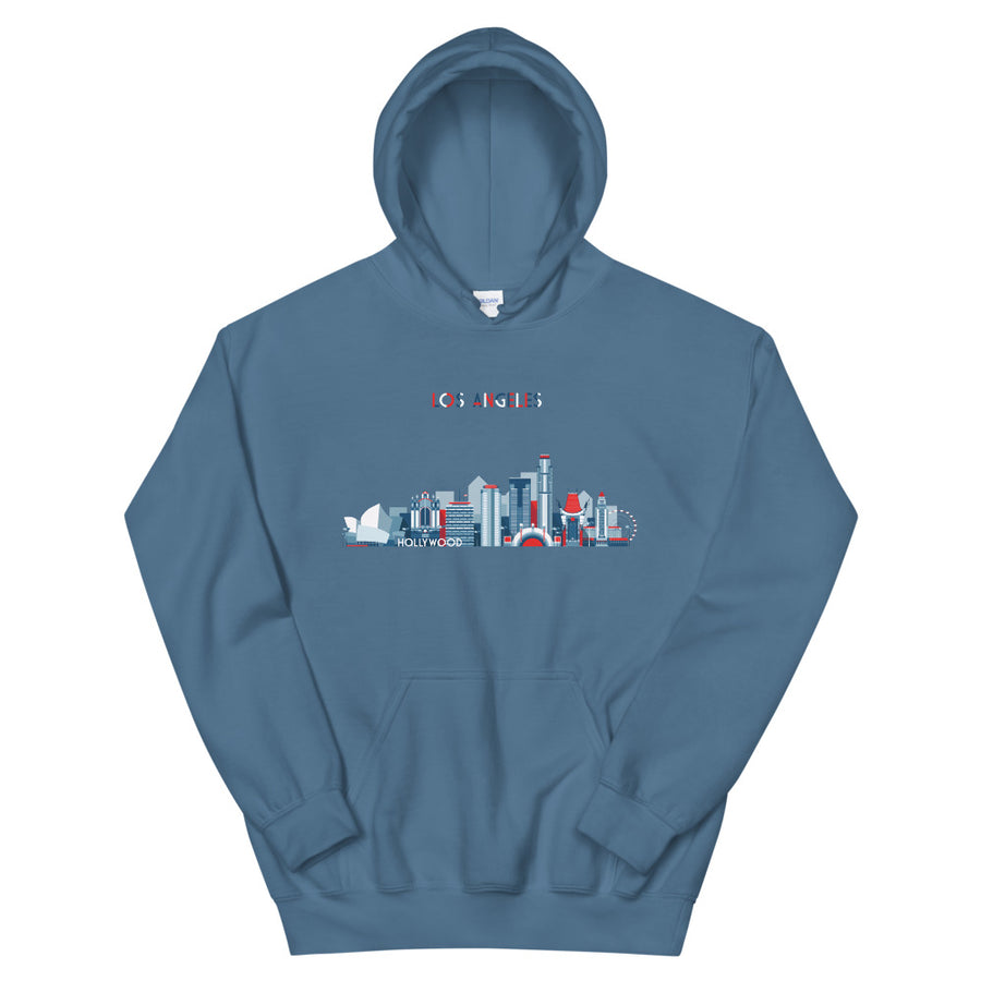 Los Angeles In Red White Blue - Women's Hoodie